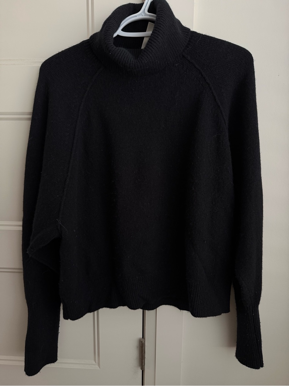 Babaton Cashmere Black Turtleneck Sweater
